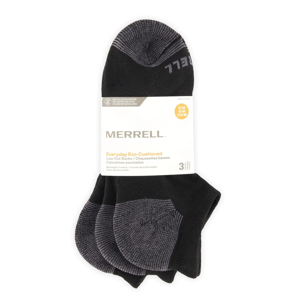 Eco Cushioned Low Cut Socks 3 Pack - US 6656