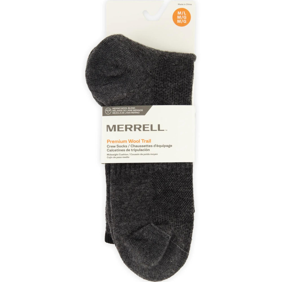 Premium Wool Trail Crew Sock - US 9983
