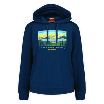 Women's Await Adventure Semi-Cropped Graphic Hoody - US 4327