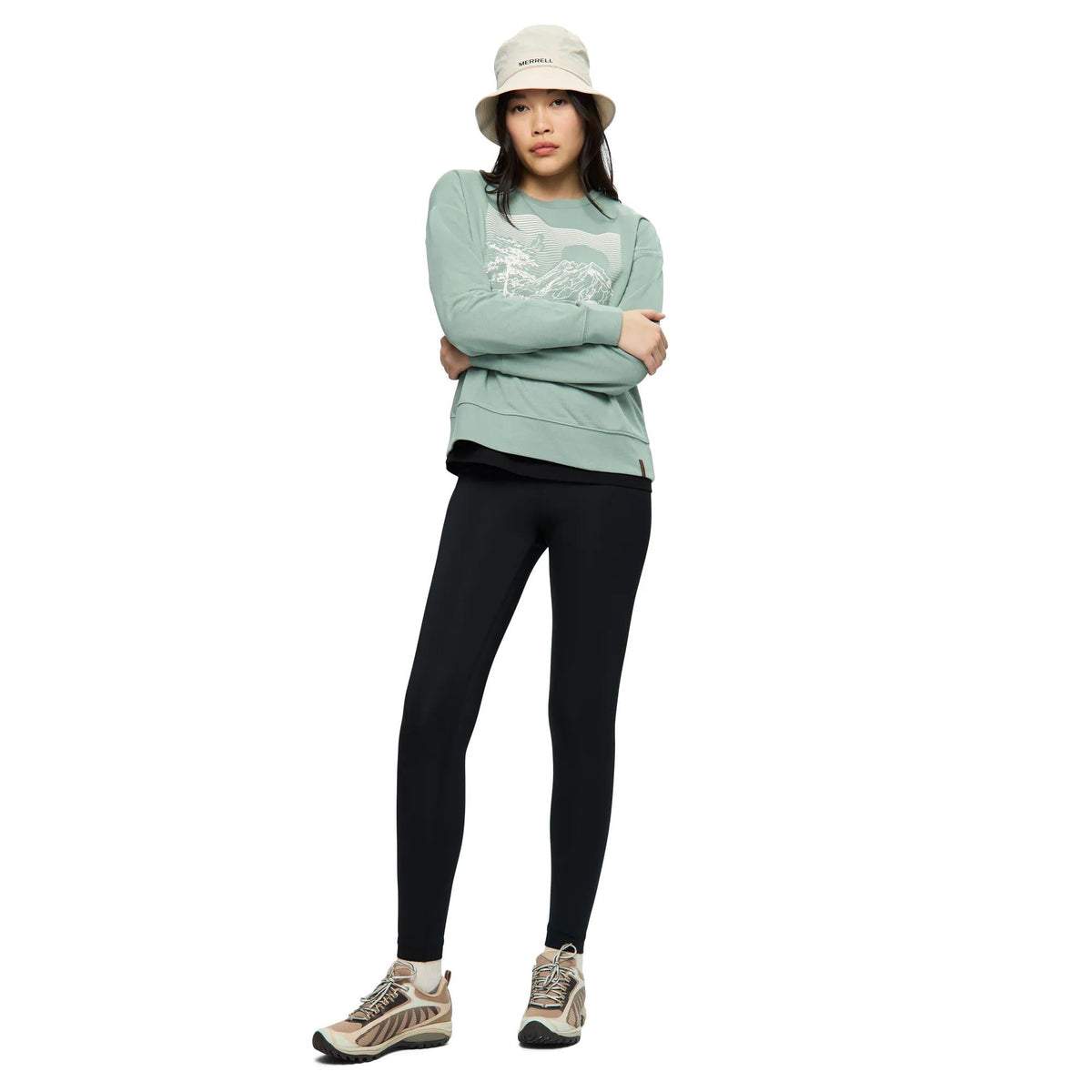 Women's Serenity Graphic Crew - US 7100